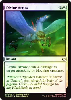 Divine Arrow FOIL War of the Spark NM White Common MAGIC MTG CARD ABUGames - Image 1