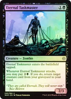 Eternal Taskmaster FOIL War of the Spark NM Black Uncommon MAGIC CARD ABUGames - Image 1