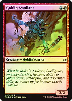 Goblin Assailant FOIL War of the Spark NM Red Common MAGIC MTG CARD ABUGames - Image 1