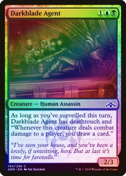 Darkblade Agent FOIL Guilds of Ravnica NM Blue Black Common MTG CARD ABUGames - Image 1