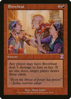 Browbeat Time Spiral - Timeshifted HEAVILY PLD Red Special MAGIC CARD ABUGames - Image 1