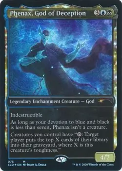 1 x Phenax, God of Deception - Foil - Secret Lair - Light Play - MTG - Image 1