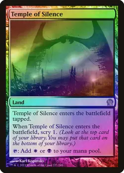 Temple of Silence FOIL Theros PLD Land Rare MAGIC THE GATHERING CARD ABUGames - Image 1