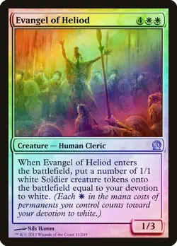 Evangel of Heliod FOIL Theros NM White Uncommon MAGIC GATHERING CARD ABUGames - Image 1