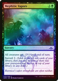 Mephitic Vapors FOIL Guilds of Ravnica NM Black Common MAGIC MTG CARD ABUGames - Image 1