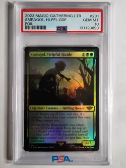 Smeagol, Helpful Guide 0231 Universes Beyond: the Lord of the Rings Foil PSA 10 - Image 1