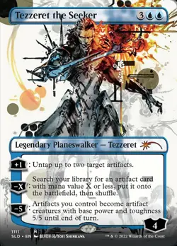 1 x Tezzeret the Seeker - Foil - Borderless - Secret Lair - Light Play - MTG - Image 1