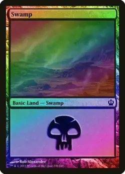 Swamp (238) FOIL Theros PLD Basic Land MAGIC THE GATHERING MTG CARD ABUGames - Image 1