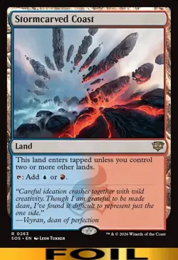 Stormcarved Coast ** FOIL ** #263 - Secrets of Strixhaven - NM MTG - Image 1