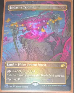 Magic: The Gathering Indatha Triome Ikoria Rare Extended Art Foil 309 - Image 1