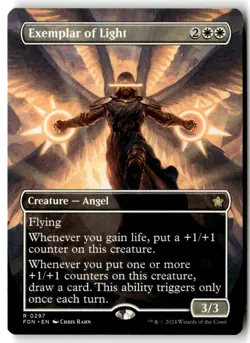 MTG Exemplar of Light (Borderless) [FDN - 297] LP 4-66 - Image 1