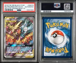 2019 Pokemon SM210 Black Star Promo Moltres & Zapdos & Articuno GX PSA Authentic - Image 3