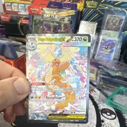 Mega Dragonite EX Full Art Holo 290/217 370 HP Pokemon TCG Card - Image 1