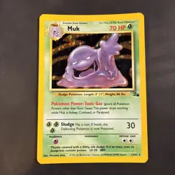 Muk 13/62 - Fossil Unlimited Edition Holo - Near Mint NM Pokemon Card Rare WOTC - Image 1