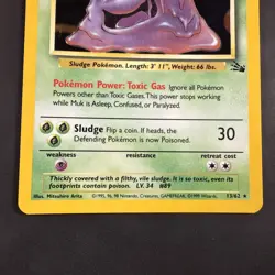 Muk 13/62 - Fossil Unlimited Edition Holo - Near Mint NM Pokemon Card Rare WOTC - Image 3
