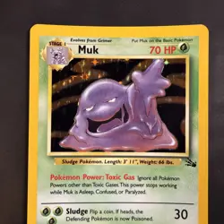 Muk 13/62 - Fossil Unlimited Edition Holo - Near Mint NM Pokemon Card Rare WOTC - Image 4