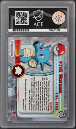 2000 - Horsea - Topps Pokemon Series 2 - 116 ACE 6 - Image 2