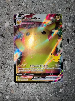 Pokemon TCG Pikachu VMAX SWSH062 Black Star Promo 25th Anniversary Stamp NM-M - Image 3
