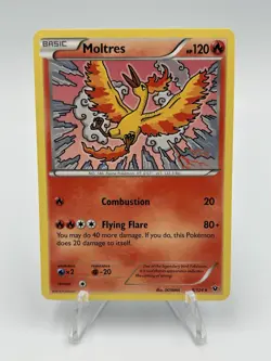 Moltres 9/124 Rare XY - Fates Collide Pokemon Card LP/NM - Image 1