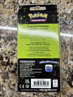 Pokemon TCG Knock Out Collection Box (2 Packs) Zeraora, Shaymin, Marshadow New - Image 2