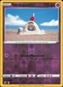 Pokemon - Sandygast #081/192 - SWSH02: Rebel Clash Reverse Holo - Image 1