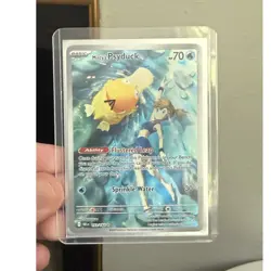 Pokemon TCG Misty's Psyduck Illustration Rare Holo 70 HP 193/182 Destined Rivals - Image 1