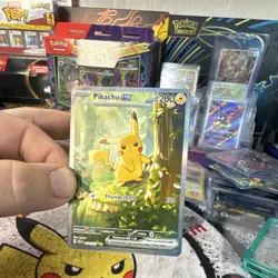 Pokemon Pikachu ex Full Art Special Illustration Rare Holo Card ASC 276/217 - Image 1