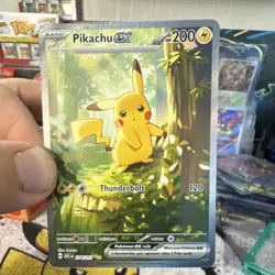 Pokemon Pikachu ex Full Art Special Illustration Rare Holo Card ASC 276/217 - Image 3