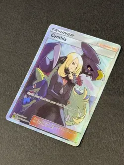 Pokemon TCG Cynthia Hidden Fates Full Art Ultra Rare Holo Card SV82/SV94 NM/M - Image 1