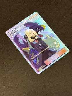 Pokemon TCG Cynthia Hidden Fates Full Art Ultra Rare Holo Card SV82/SV94 NM/M - Image 4