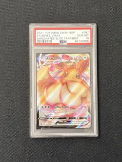 💎 PSA 10 Eevee Vmax SWSH087 Black Star Promo Pokemon 2021 - Image 1