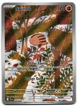 Swinub 165/159 - 🌊 Journey Together Illustration Rare Pokemon TCG 🖤 - LP - Image 1