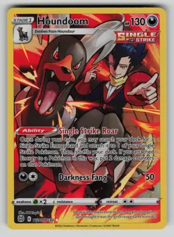 Houndoom TG10/TG30 Brilliant Stars Trainer Gallery Pokemon Holo NM - Image 1