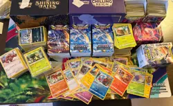 1000+ Pokemon Card Bulk Lot | Free EX/V/VSTAR Rare + Holos SWSH Many Holos/RH - Image 1