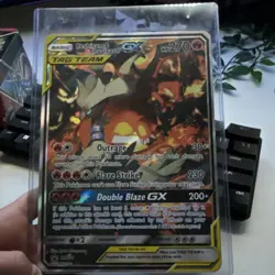 Pokemon Reshiram & Charizard GX SM201 TAG TEAM Promo Holo Card 270HP JUMBO - Image 1