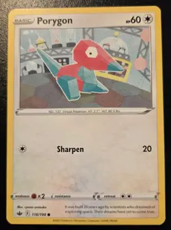 Porygon 116/198 Common Sword & Shield: Chilling Reign Pokemon TCG - Image 1