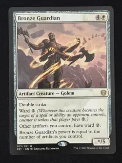 1x MTG Bronze Guardian - Commander 2021 (C21) #13 - Magic the Gathering - Image 1