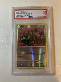 PSA 7 NM Rayquaza Reverse Foil Pokemon 2011 Call of Legends #20 - Image 1