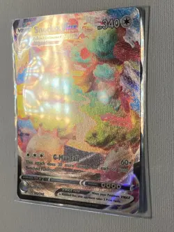 Pokemon TCG Snorlax VMAX Holo Ultra Rare Card 142/202 Sword & Shield - Image 2