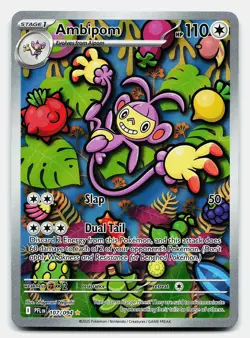 AMBIPOM PHANTASMAL FLAMES 107/094 NM ILLUSTRATION RARE POKEMON - Image 2
