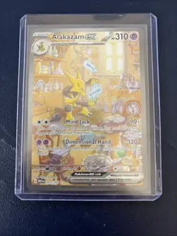 Pokemon Alakazam EX 201/165 Scarlet & Violet 151 Rare Holo 310 HP English - Image 1