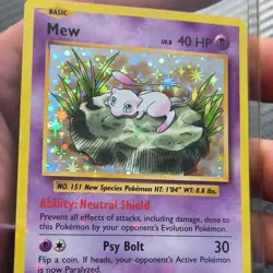 Pokemon Mew 53/108 Holo Basic English Standard Card 2016 Ken Sugimori Card Stock - Image 2