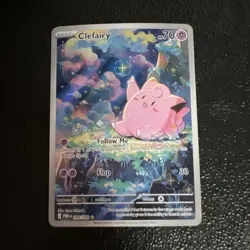 Pokemon Lillie's Clefairy ex 184/159 SV09 Full Art Holo Special Rare - Image 1