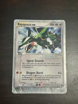 Pokemon Rayquaza ex 100 HP Ultra Rare Holo EX Dragon 97/97 2003 Nintendo English - Image 1