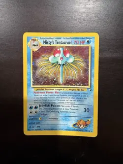 Pokemon TCG Gym Heroes Misty's Tentacruel Holo Rare - Image 1