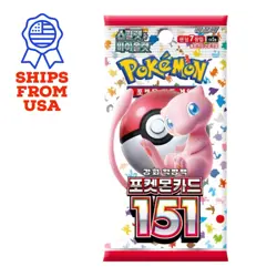 Korean Scarlet & Violet Pokemon 151 Booster Pack sv2a | Ships From USA - Image 1