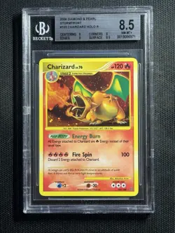 BGS 8.5 Charizard Holo Rare 103/100 Diamond And Pearl Stormfront Pokemon Card - Image 1