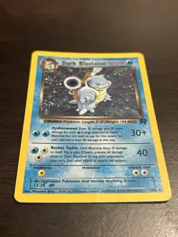 Pokemon Dark Blastoise 70 HP Holo Rare Team Rocket 3/82 The Pokemon Company Eng… - Image 2