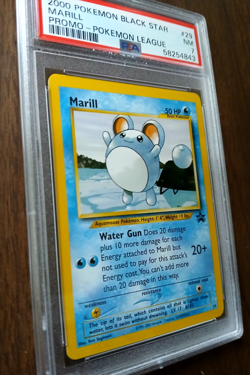2000 Pokemon Black Star Promo Marill #29 WOTC League Promo PSA 7 NM Vintage - Image 2
