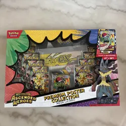 Pokemon Mega Evolution Ascended Heroes Premium Poster Collection Mega Lucario EX - Image 1